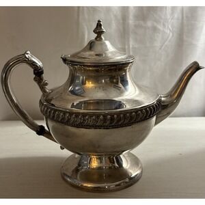 Silver On Copper Teapot